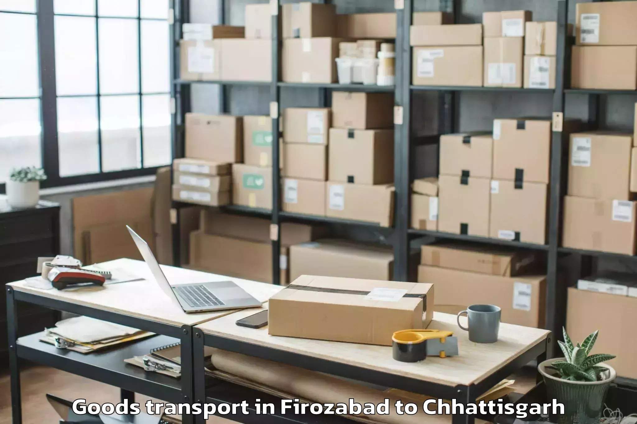 Firozabad to Pithora Goods Transport Booking